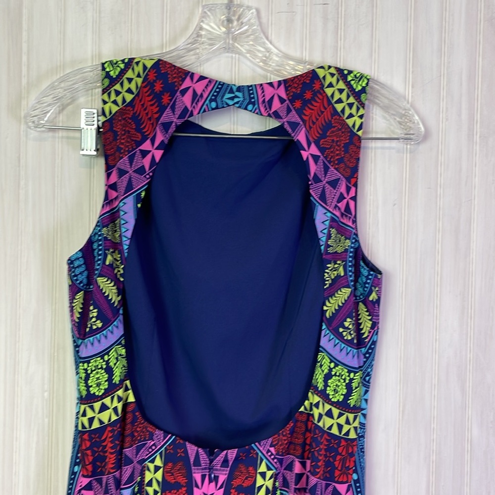 MARA HOFFMAN OPEN BACK PRINTED MINI DRESS 8 - Picture 4 of 5